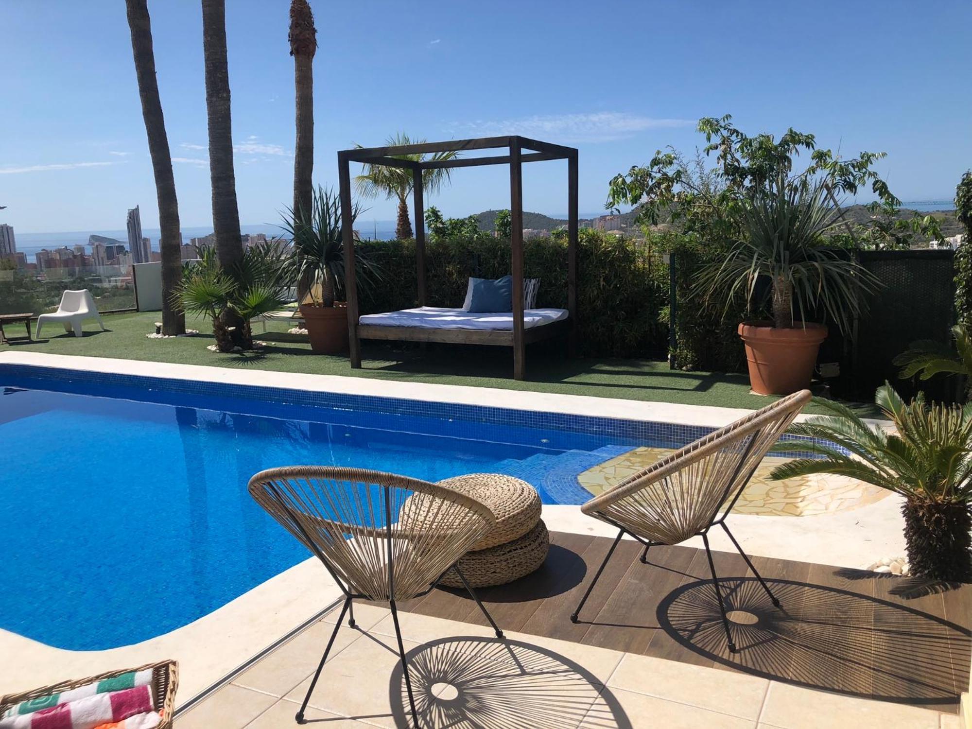 Villa Exclusiva Con Espectaculares Vistas Al Mediterraneo Cala de Finestrat Rum bild